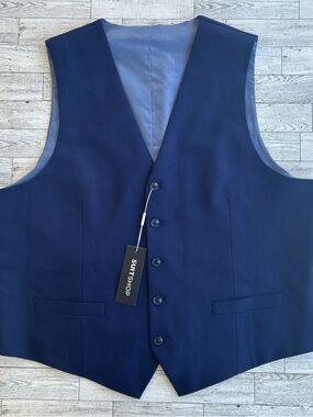 Men's Navy Dress Vest